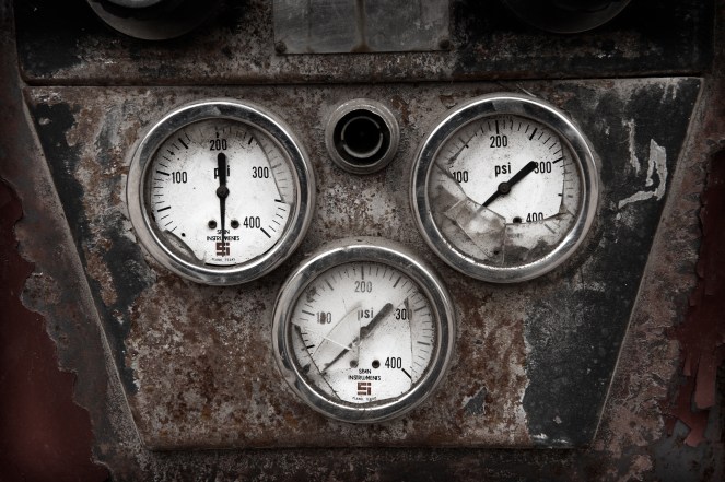 "Broken Gauges" © Dave Wilson, 2011. CC BY-NC-ND 2.0.